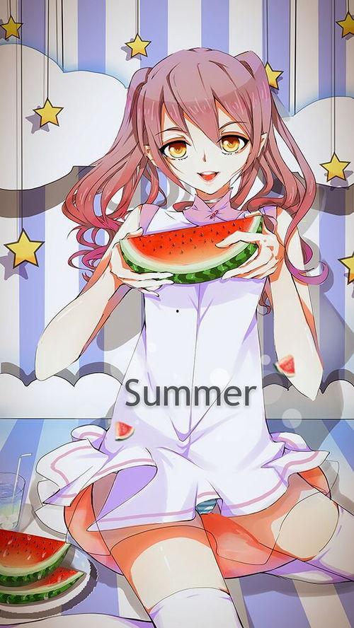 吃瓜少女纪可爱,可爱瓜田里的甜蜜生活